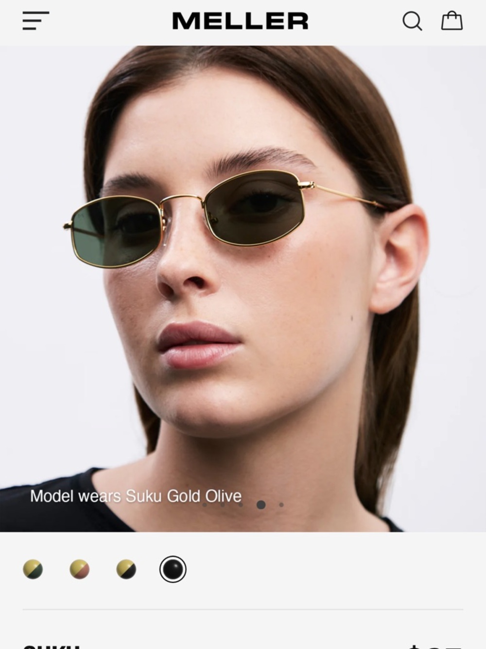 Black Oval Women's Sunglasses - Unbranded
